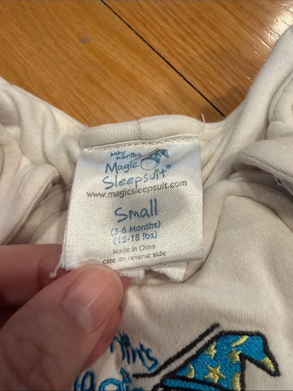 Baby Merlin’s Magic Sleepsuit Infant Wearable Sleeping Sack size small .